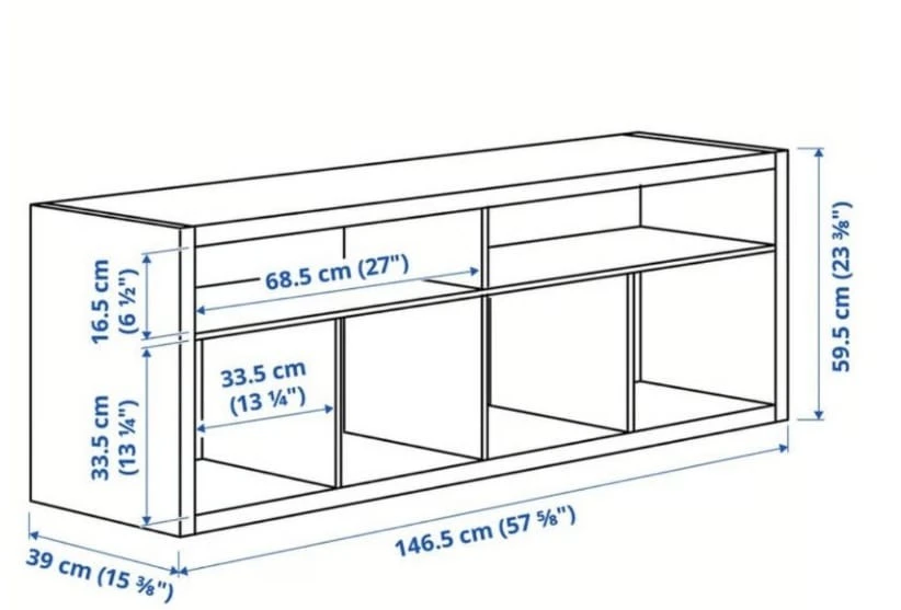 IKEA KALLAX TV Unit - White - photo 2