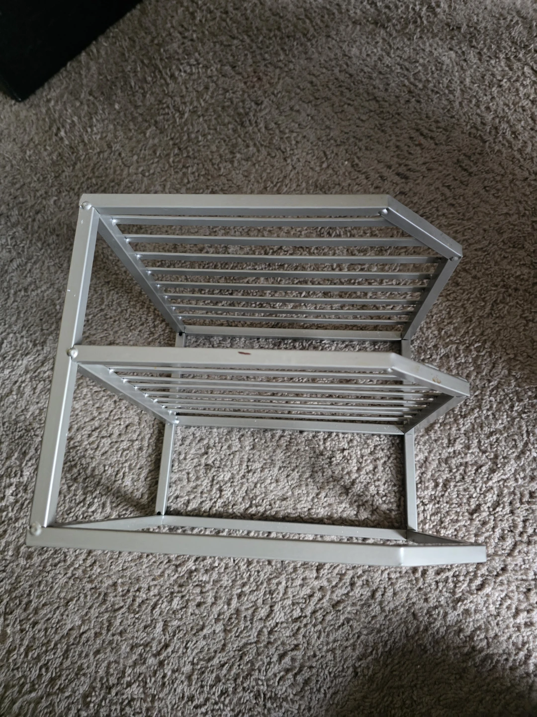 KSP Space Logic Corner Shelf 2-Tier (Grey) 10x10x9" - photo 2