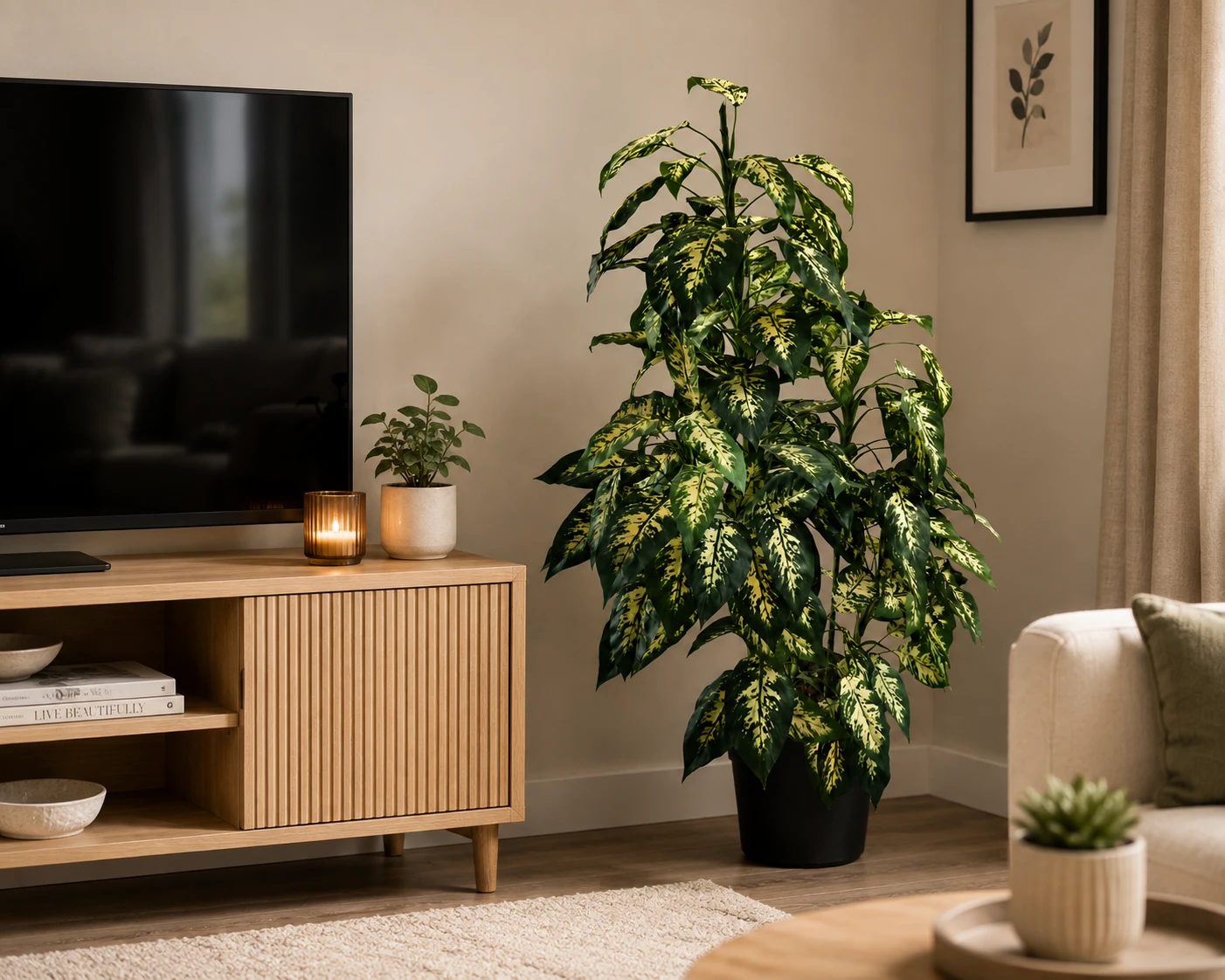 Faux Dieffenbachia Plant - photo 3