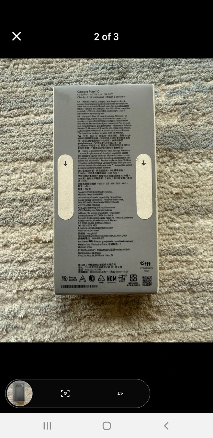 Brand New and sealed pGoogle Pixel 10 Smartphone - photo 2