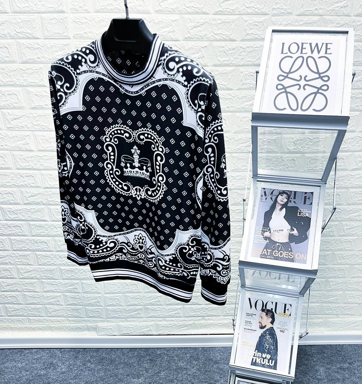 Men's All Over Print Crewneck Sweater - photo 4