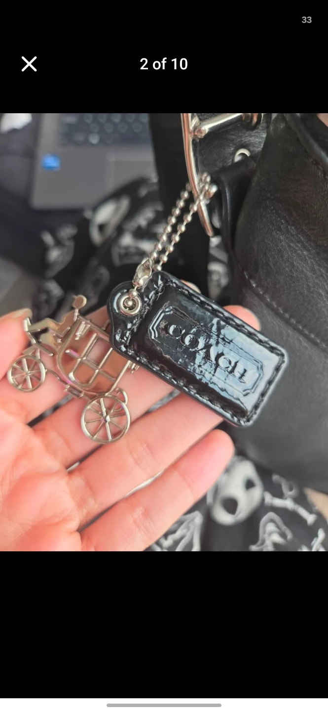 Coach Black Leather Hobo Shoulder Bag - photo 2