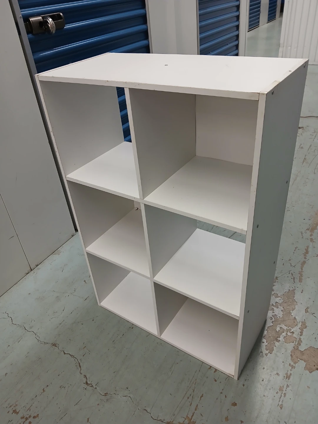 White 6-Cube Storage Shelf - photo 5