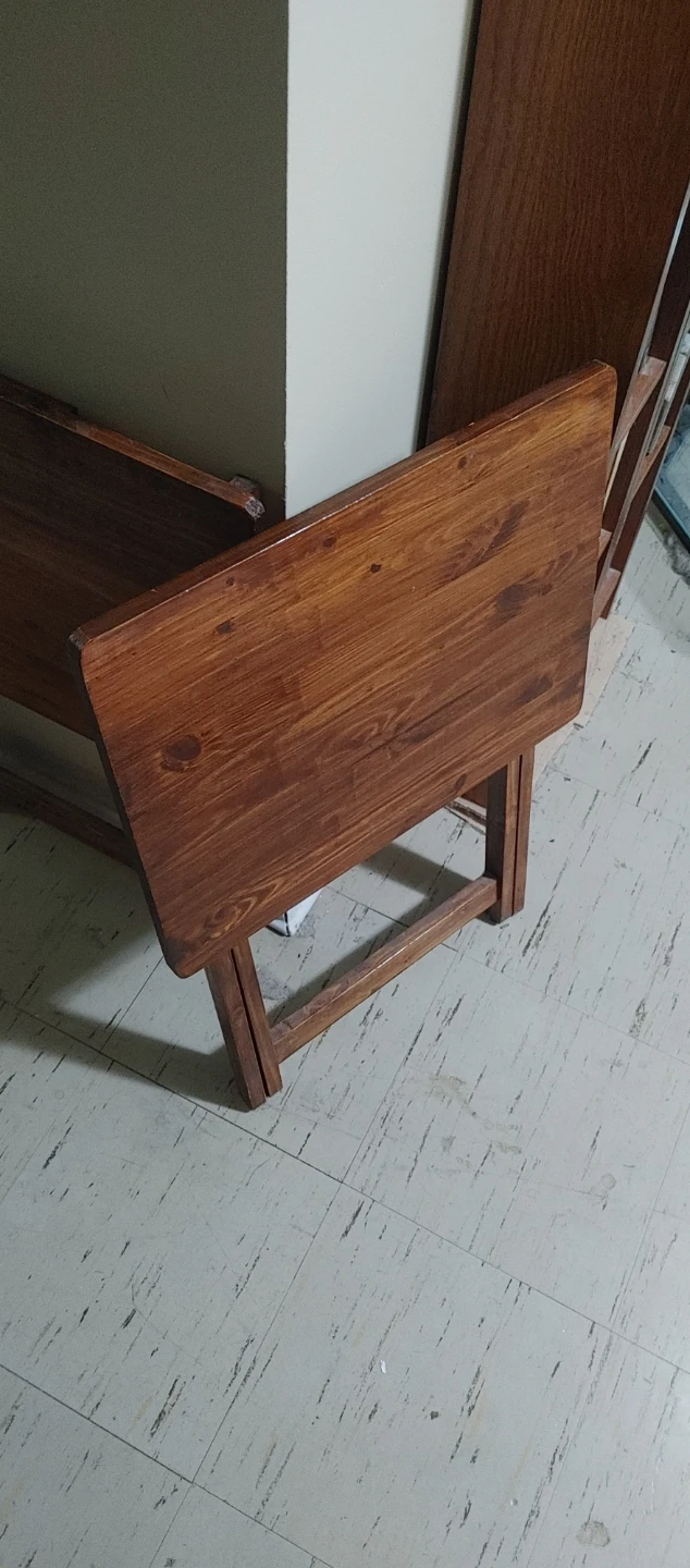 Wooden Folding TV Tray Table
