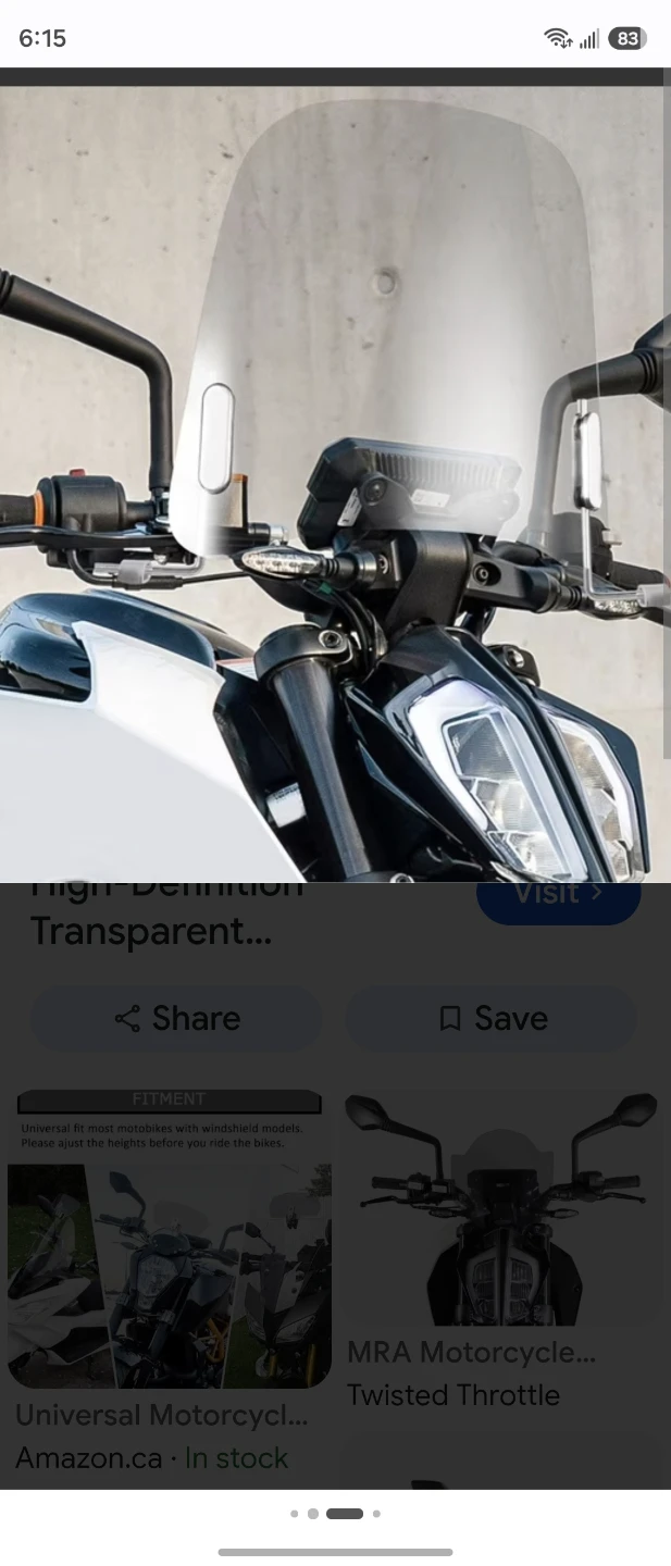 Windshield for E-bikes ( Universal ) - photo 2