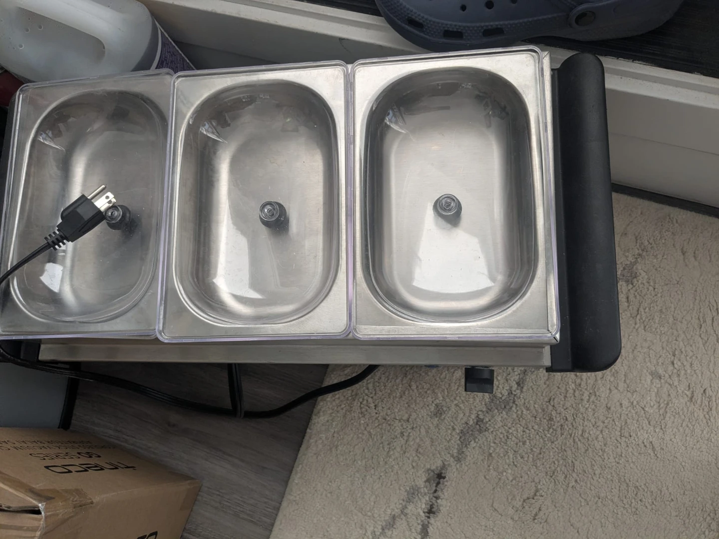 3-Compartment Food Warmer Chafer
