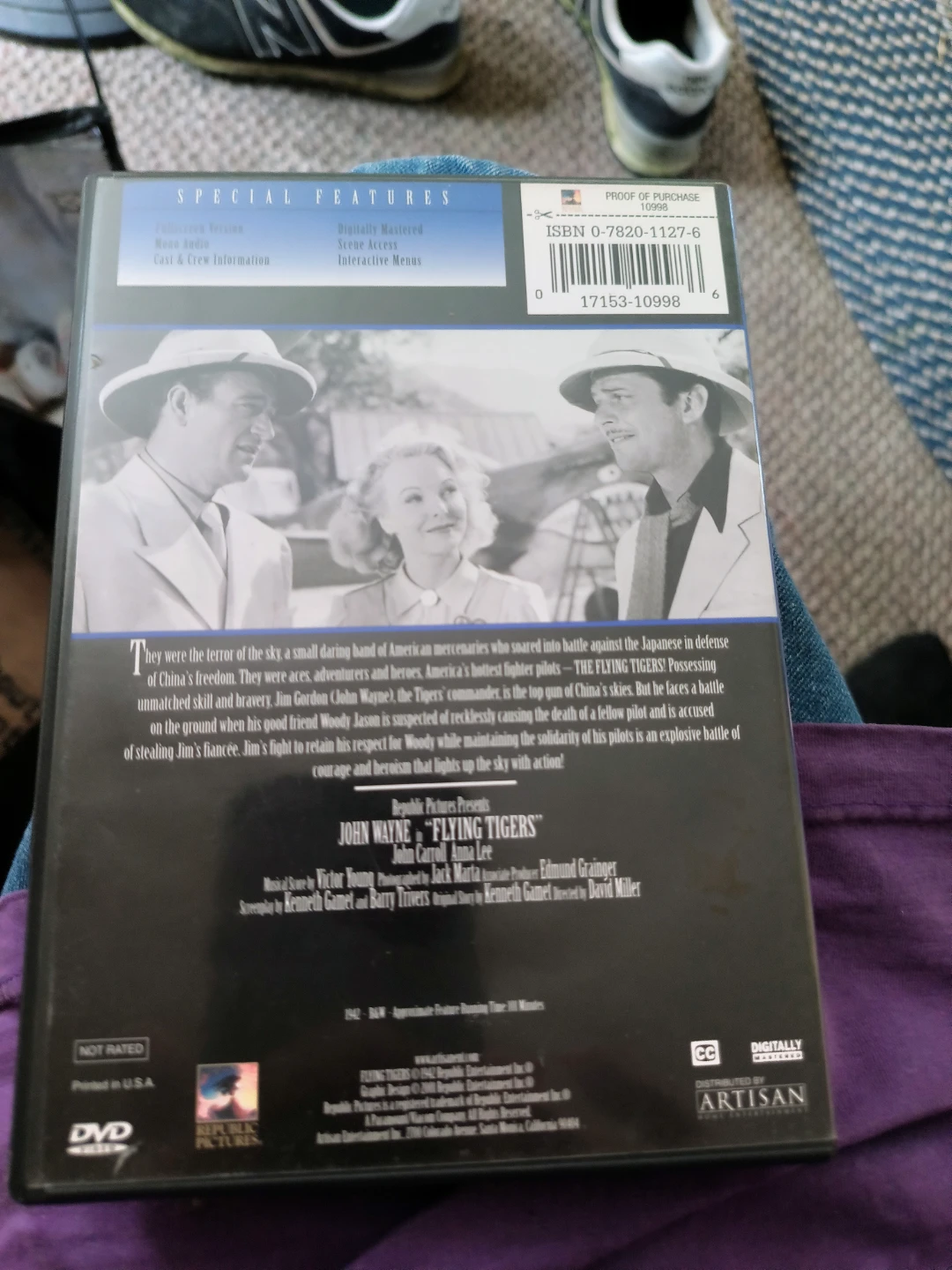 Dvd John Wayne flying tigers - photo 2