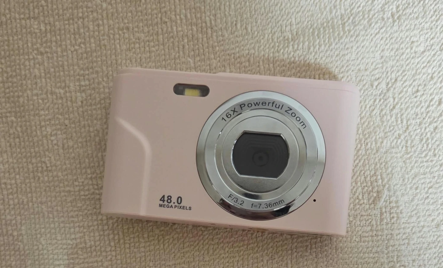 Pink Digital Camera - 16x Powerful Zoom, 48.0 Megapixels