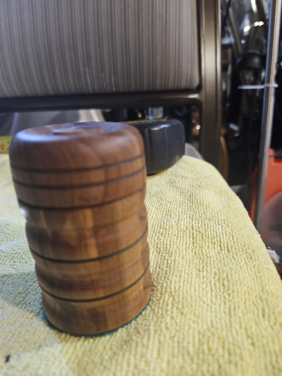 Beaded Trinket Box with Wood Base - photo 2