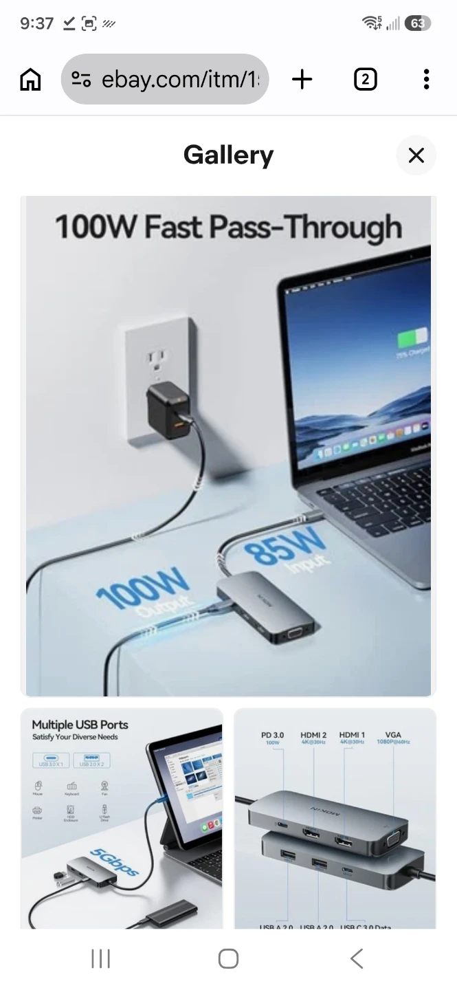MOKIN USB-C Multiport Hdmi Adapter - photo 3