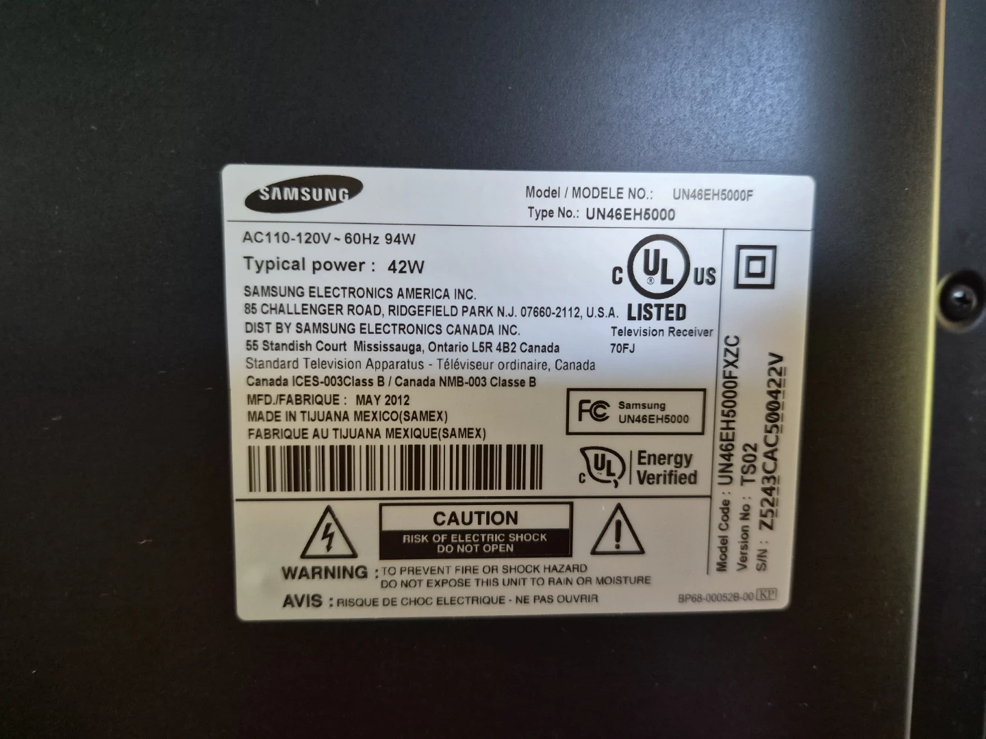 Samsung Flat Screen TV - photo 3