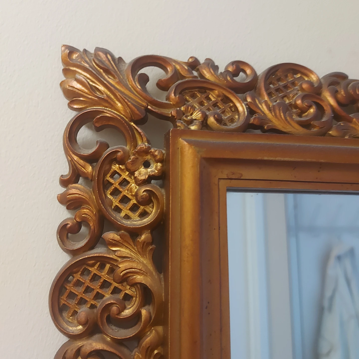 Ornate Gold-Framed Mirror 18x50 inch - photo 2