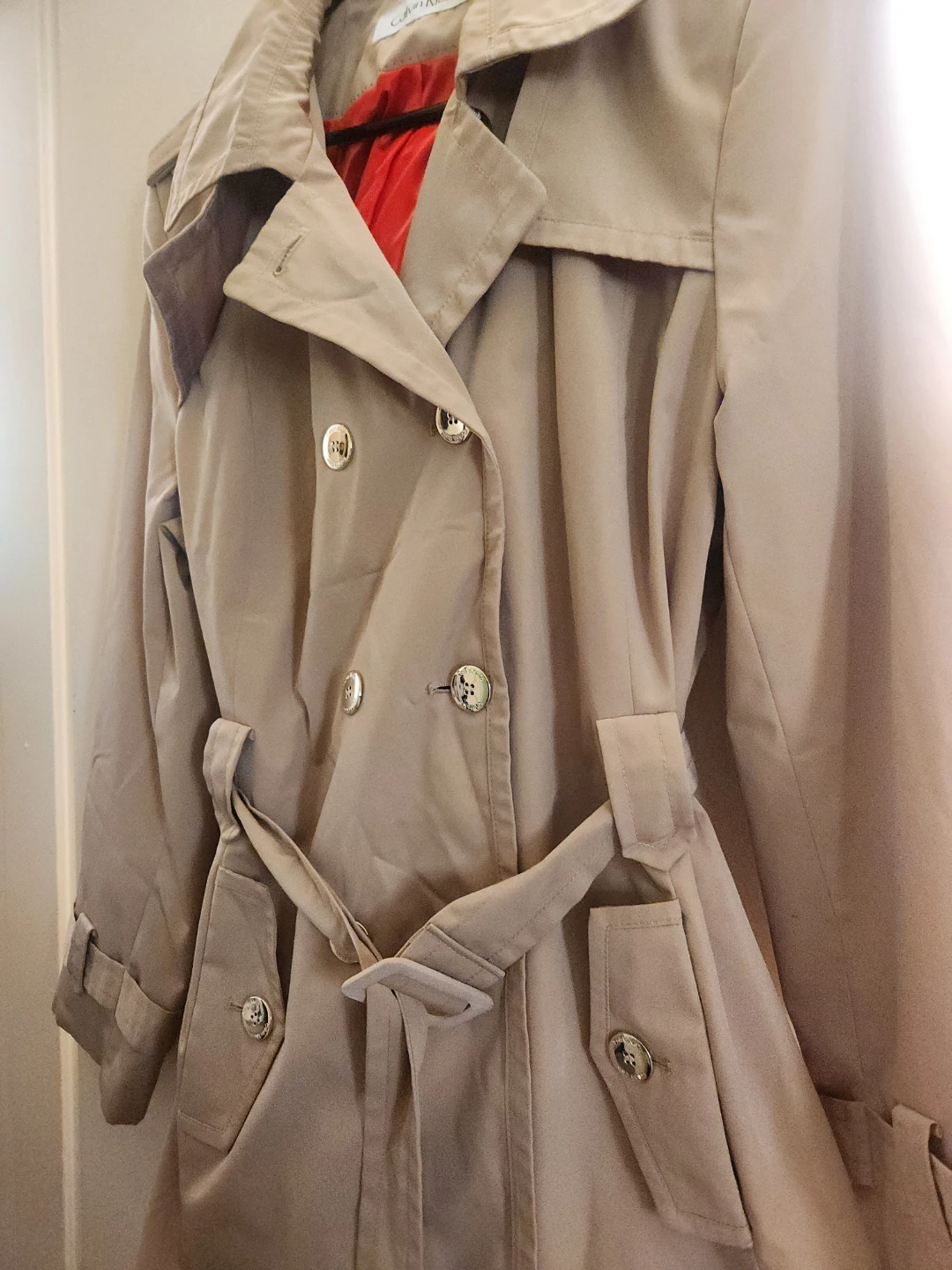 Calvin Klein Tan Trench Coat - photo 5
