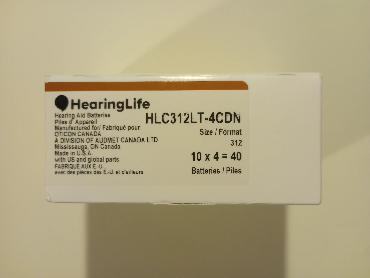 44 NEW Hearing Life Size 312 Hearing Aid Batteries