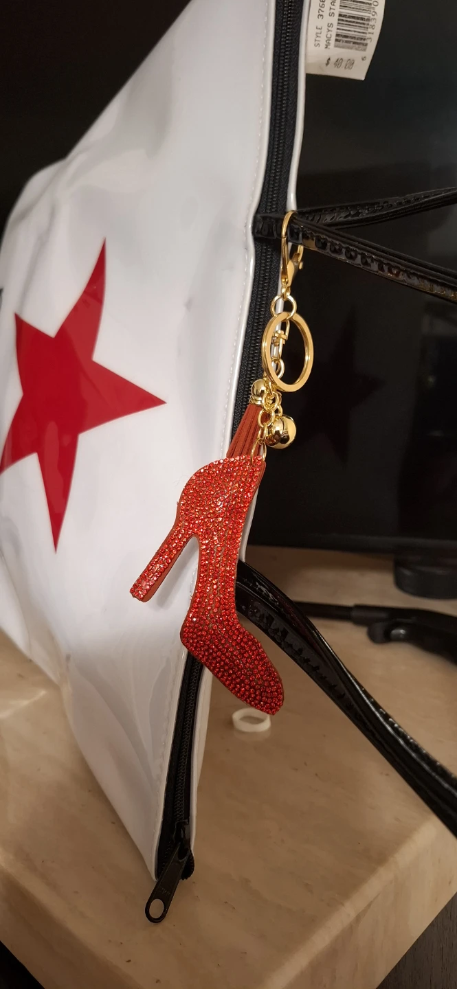 Macy's Red Stiletto Heel Keychain Bag Charm - photo 2