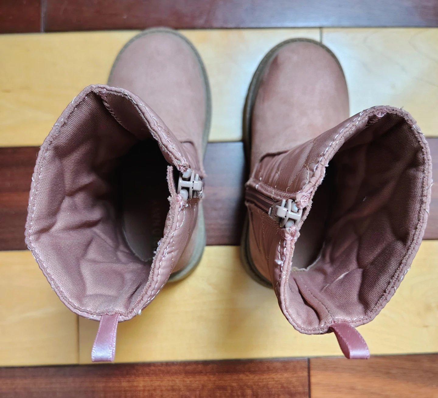 Toddler Pink Quilted Boots Size 7 - photo 3