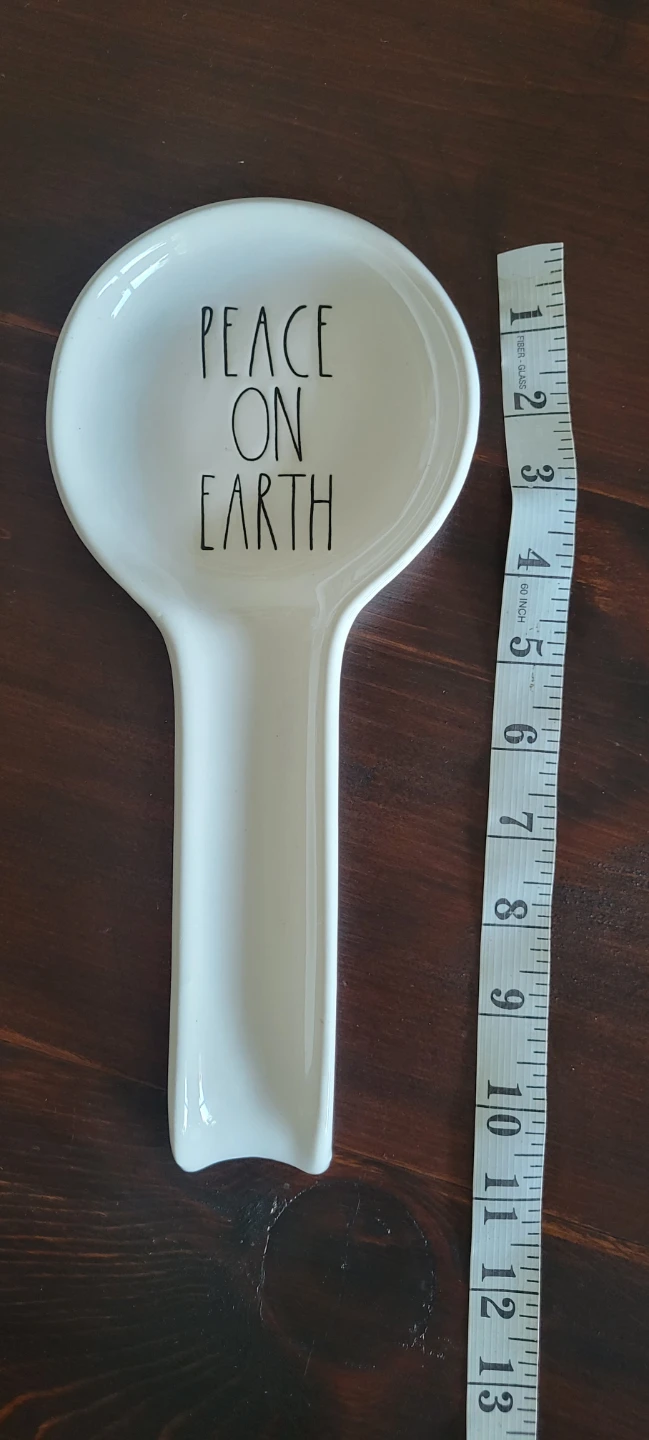 Rae Dunn "Peace on Earth" Spoon Rest - photo 3