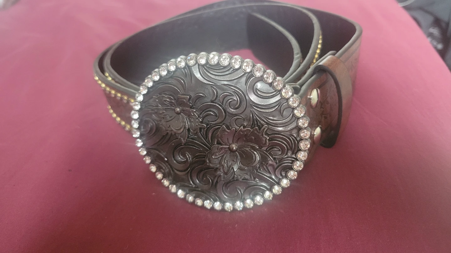 Rhinestone Western Belt Buckle