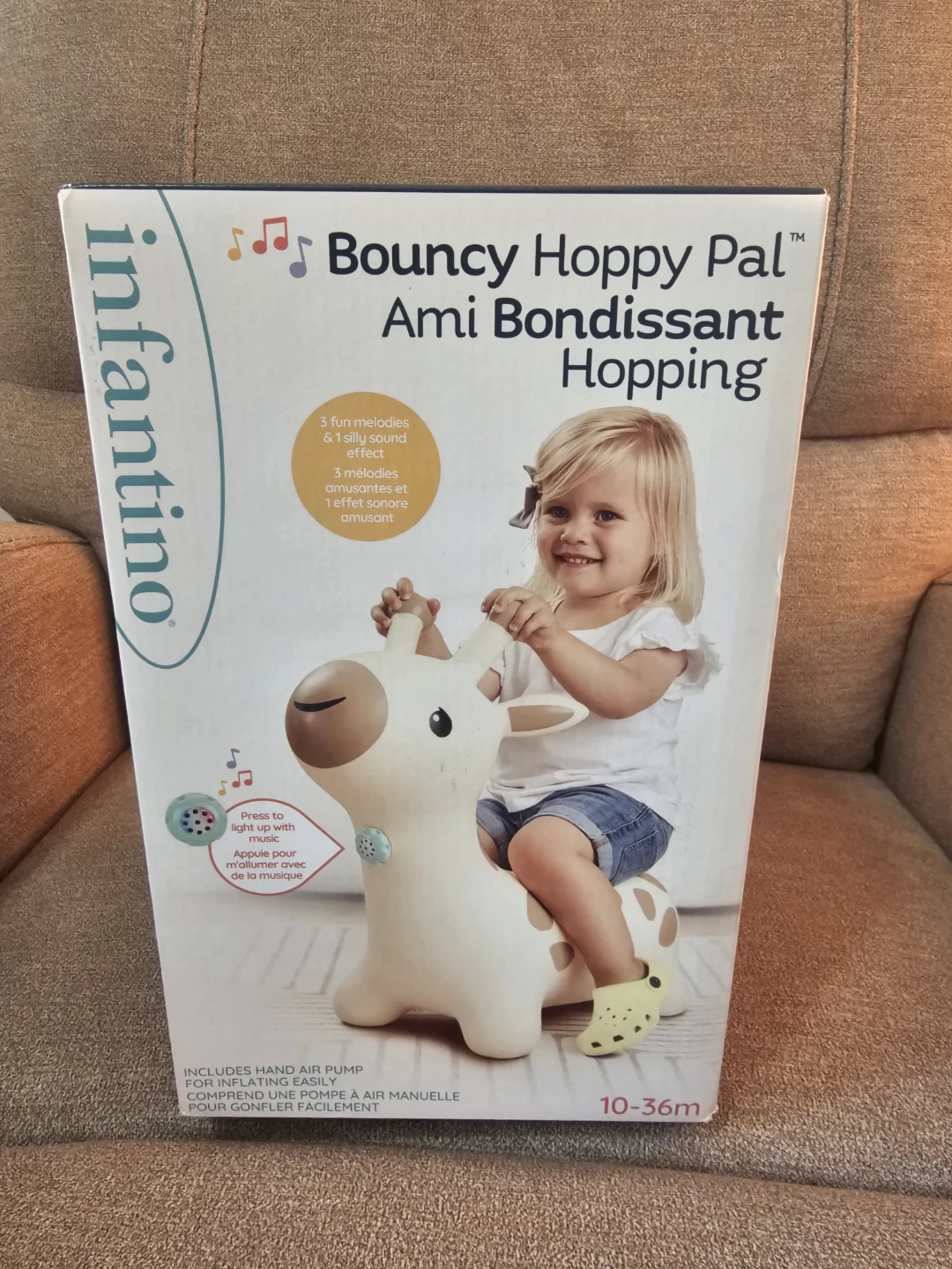 Brand New Infantino Bouncy Hoppy Pal - Giraffe