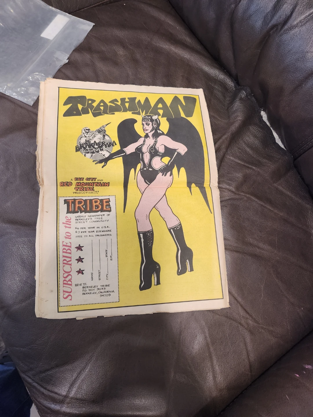 Collected trashcan comic books newspaper