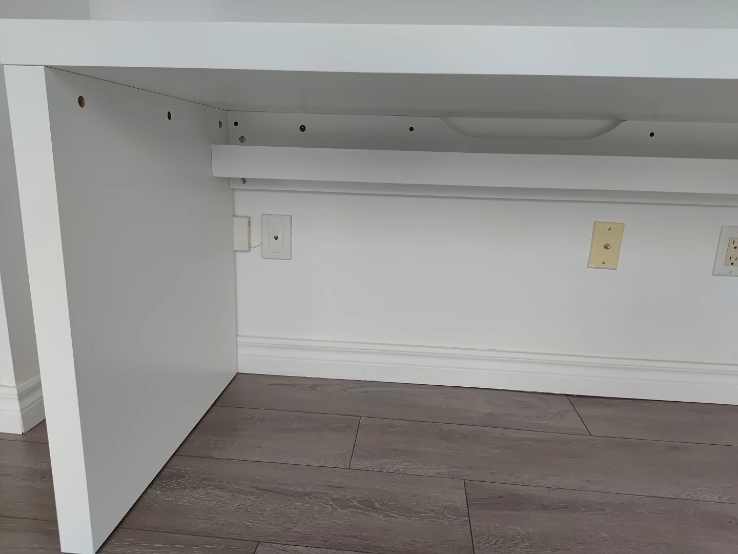 IKEA White Console Desk - photo 3