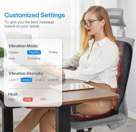 CILI Back Massage Seat Cushion with Heat and Vibration - NEW - photo 5