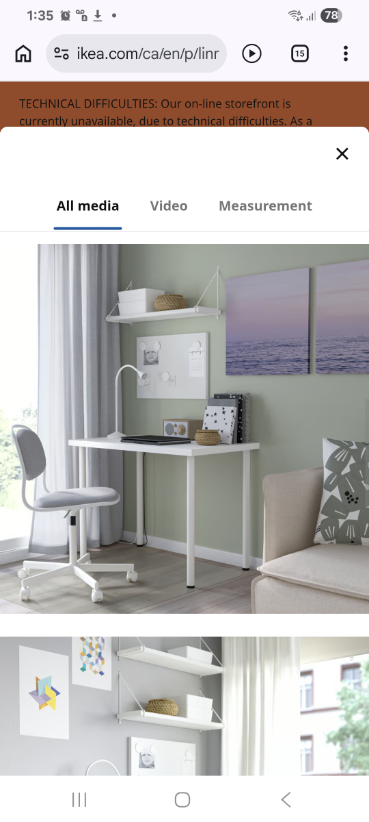 IKEA LINNMON / ADILS White Table 100x60 cm - photo 2