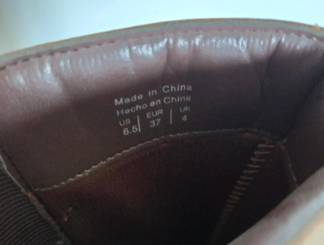 Brown Knee-High Wedge Boots - photo 5