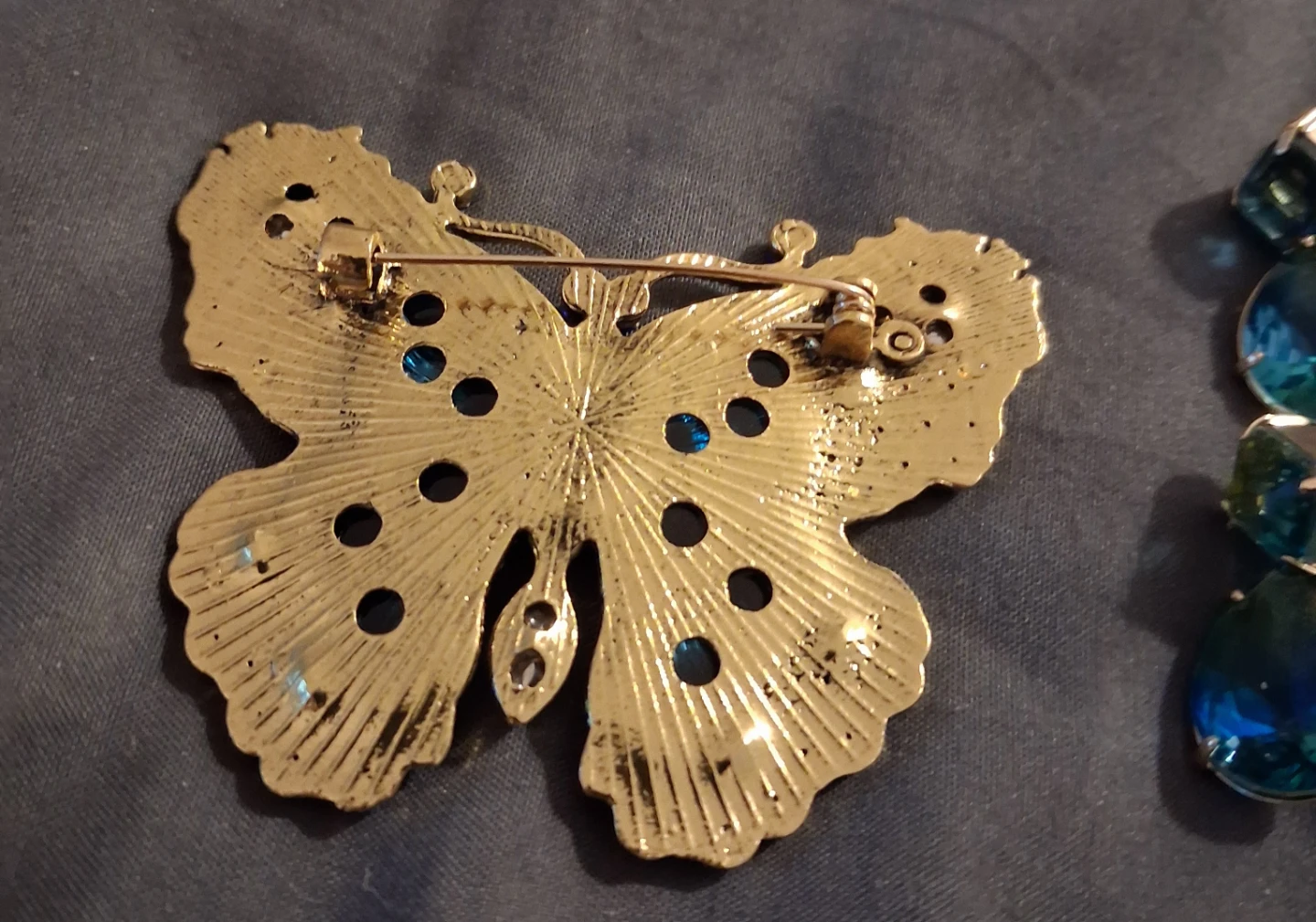 Butterfly Brooch and Earrings Set - photo 3