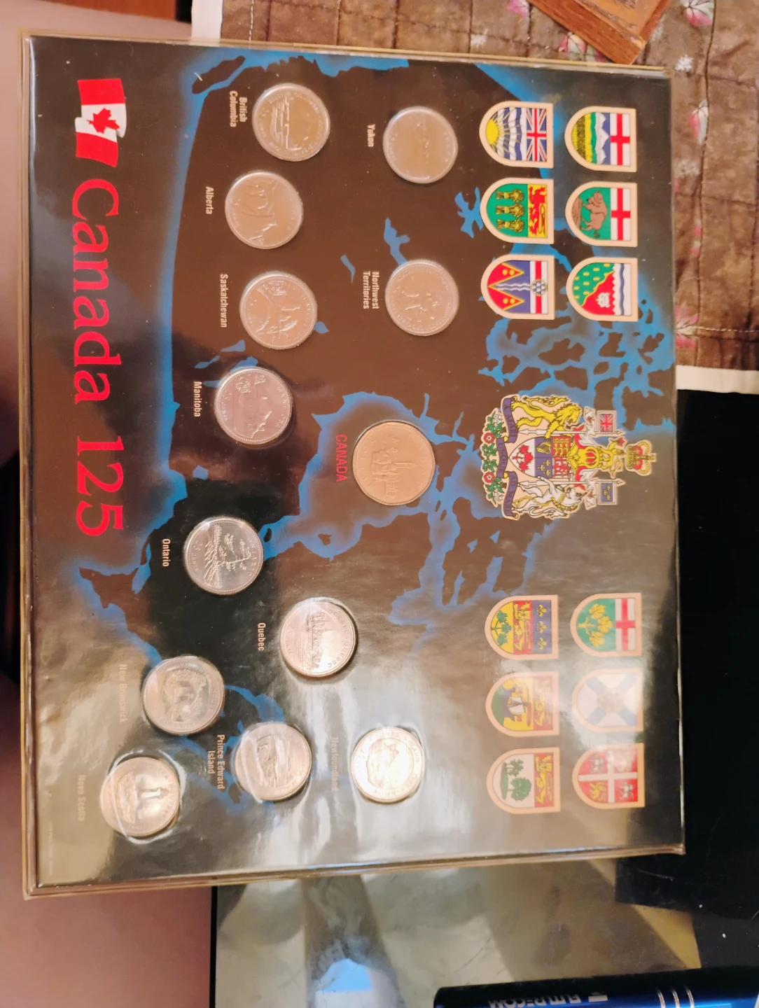 Canada 125 Coin Collection Display