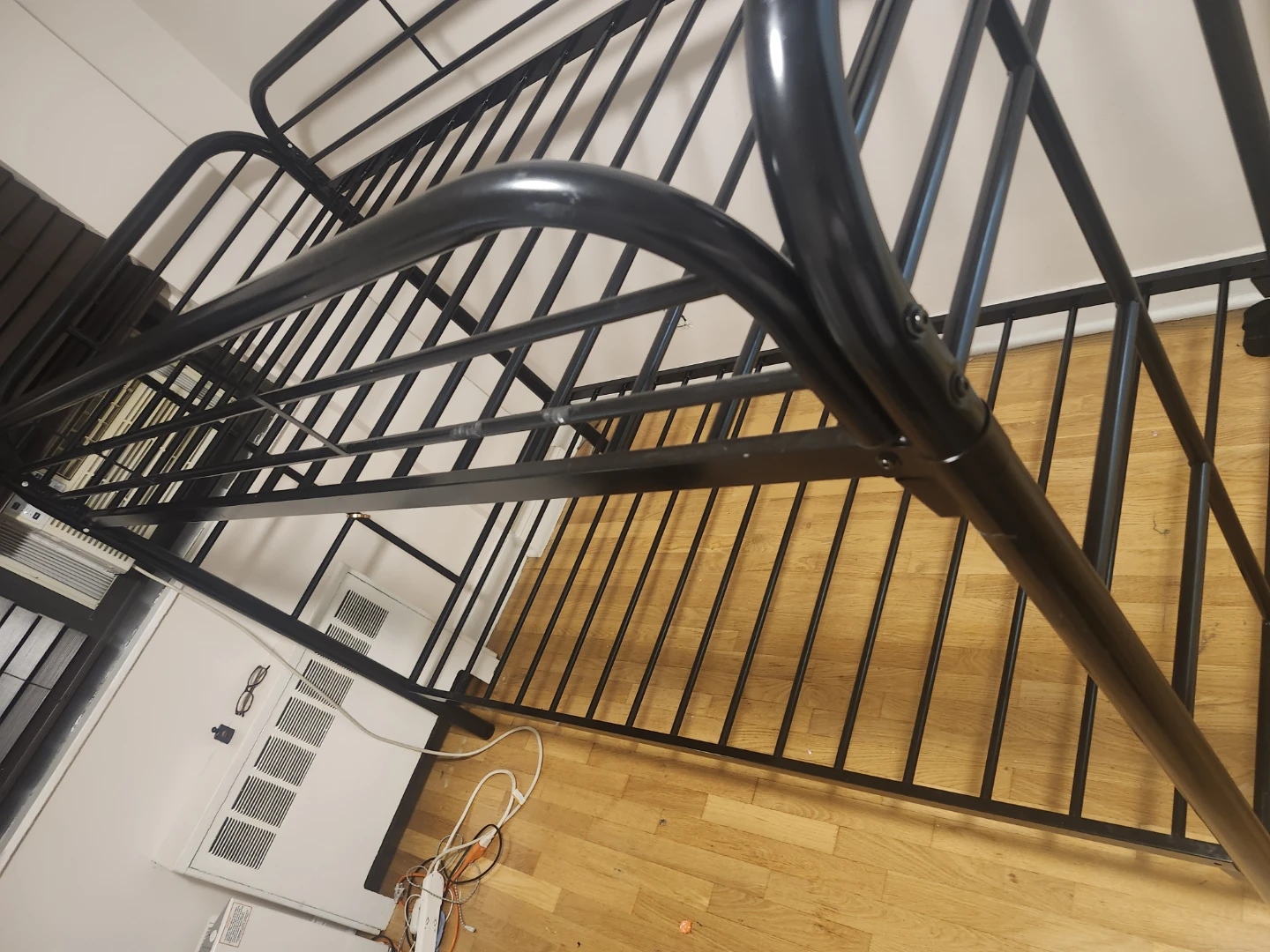 Black Metal Twin Bunk Bed Frame