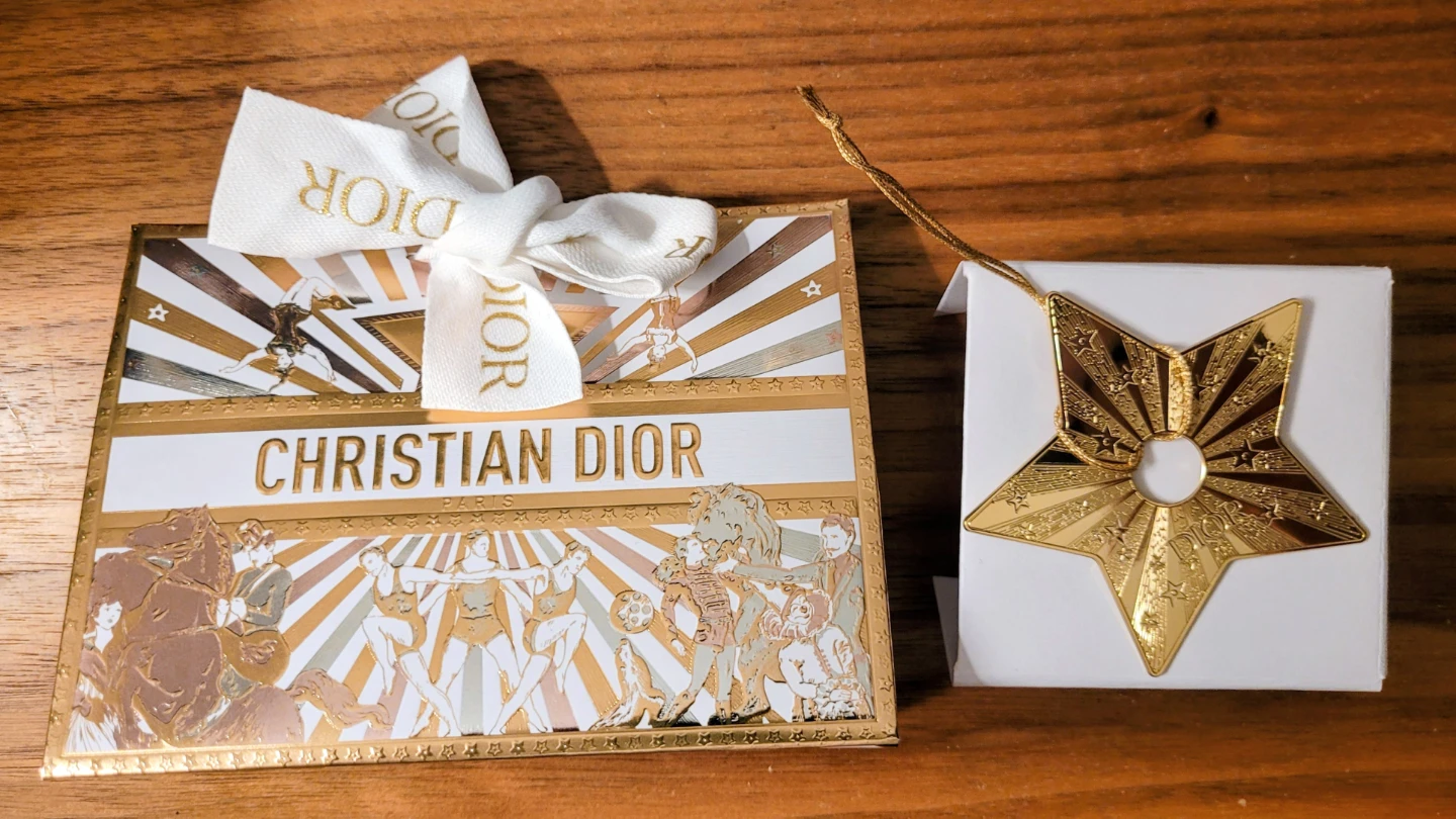 Christian Dior Gold Star Ornament