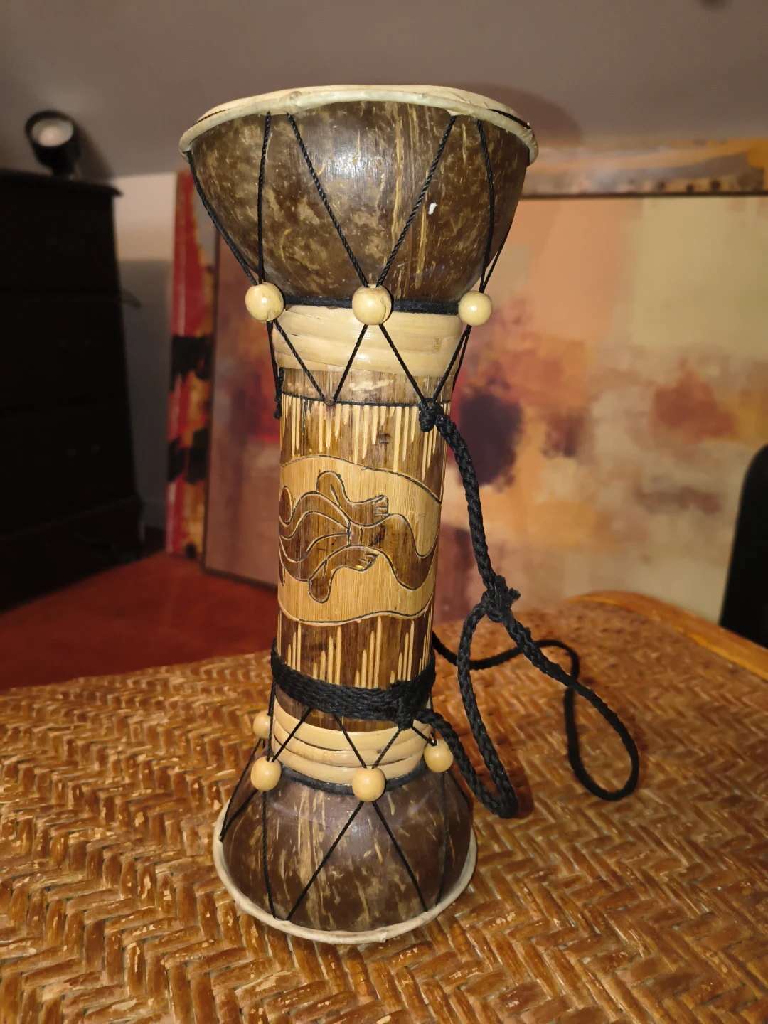 Handmade Wooden Djembe Drum