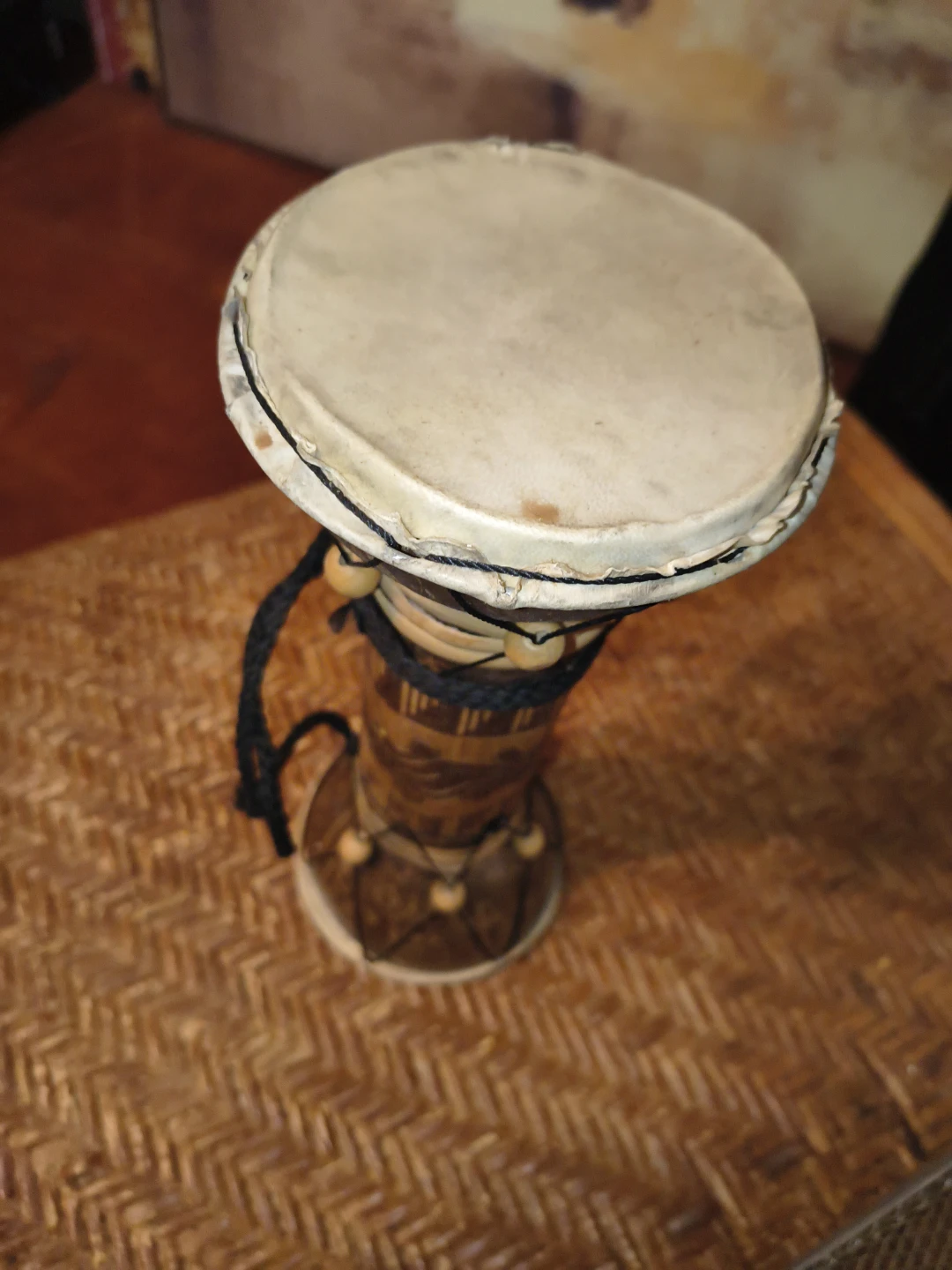 Handmade Wooden Djembe Drum - photo 3