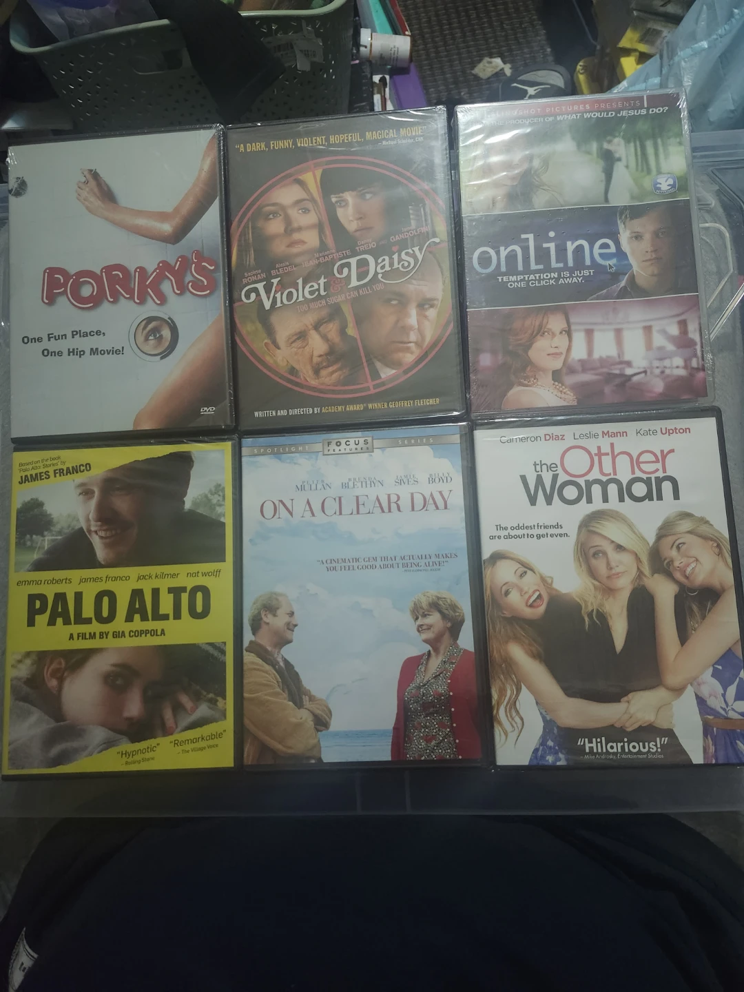 6 new dvd's