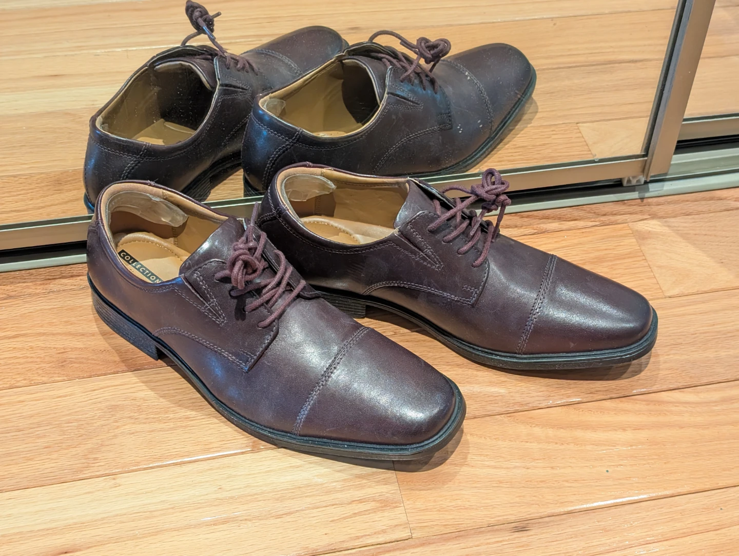 Clarks Collection Brand New Men's Burgundy Dress Shoes - photo 2