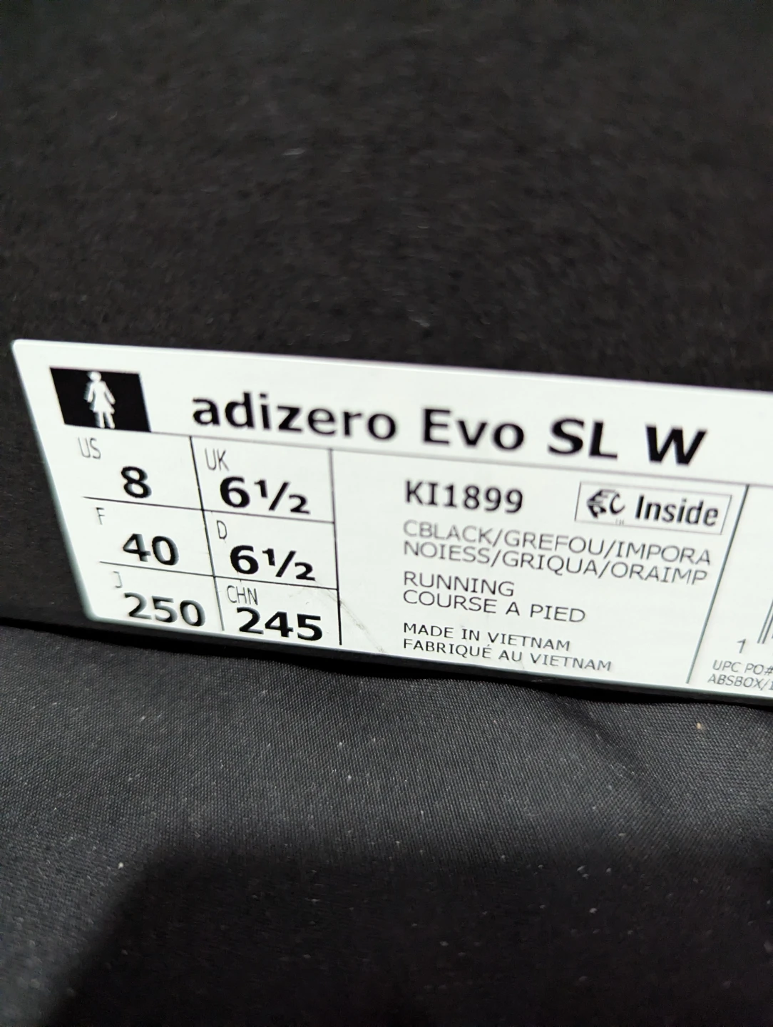 50% OFF Adidas Adizero Evo SL Black  running shoe - photo 3