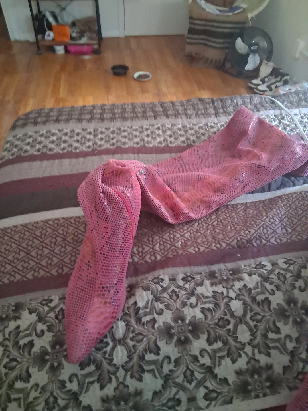 Pink Snake Print Stiletto Boots - photo 2