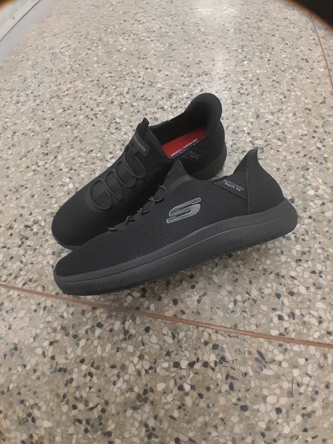 Skechers Black Slip-On Shoes Men's Size 13