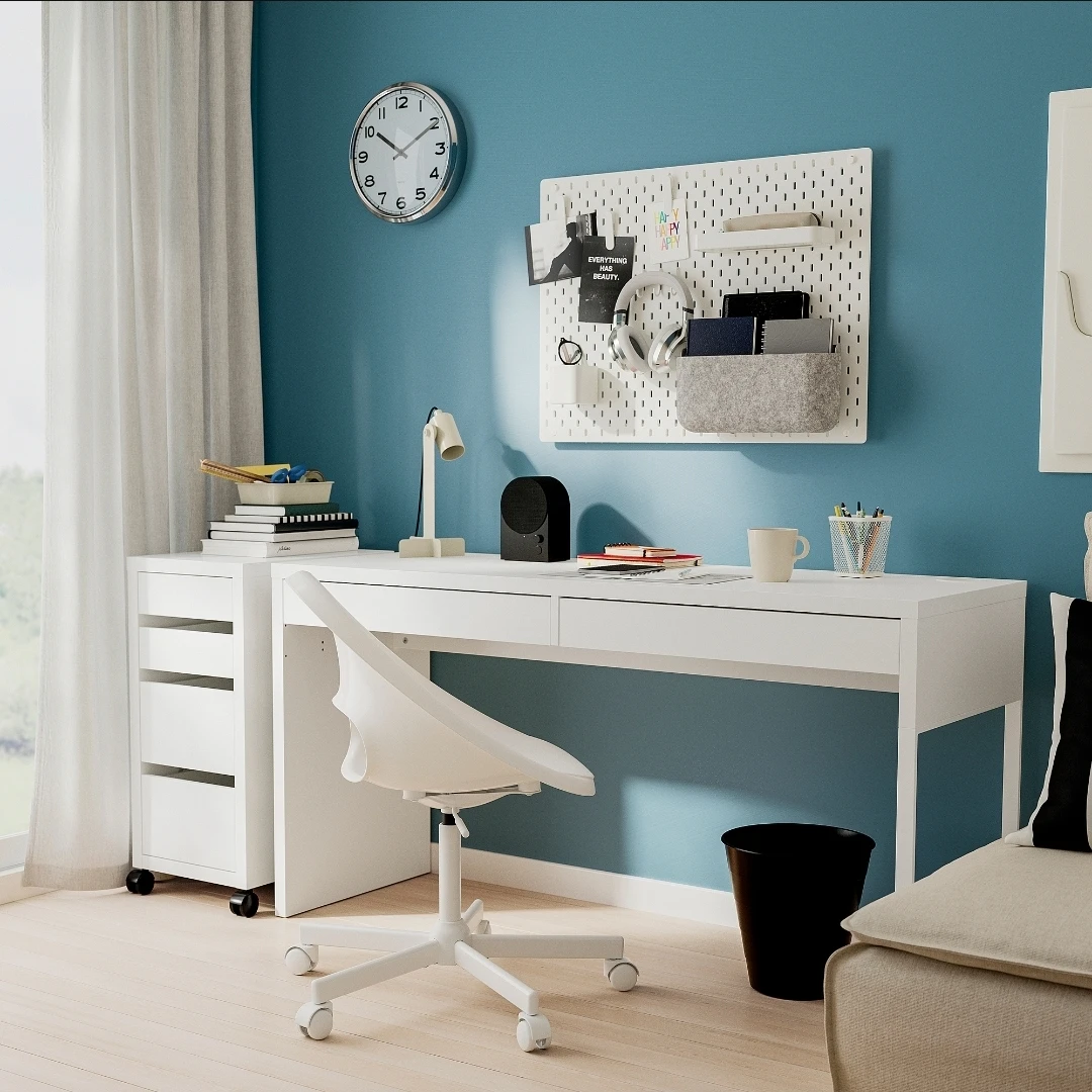 White IKEA ALEX Desk - photo 3