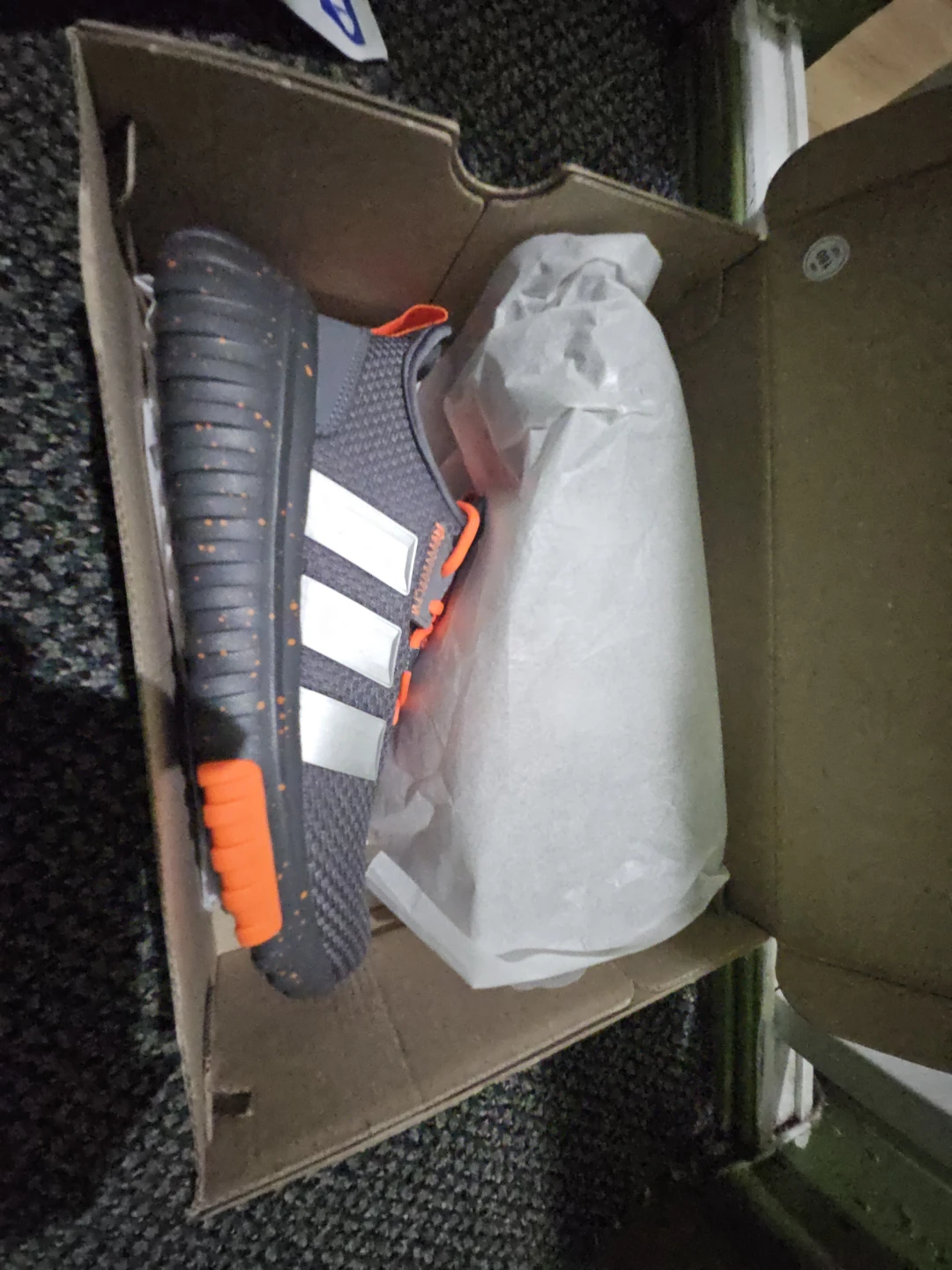 Adidas Men's Running Shoes - Grey/Orange