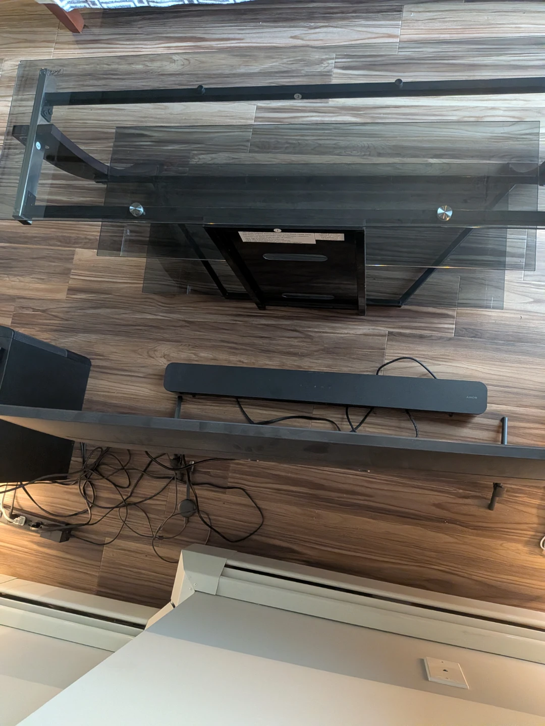 Glass TV Stand – 3 Shelves - photo 5