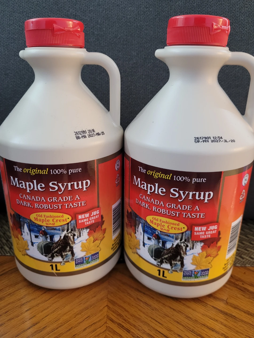 Maple Crest 100% Pure Maple Syrup - Canada Grade A Dark $14 each