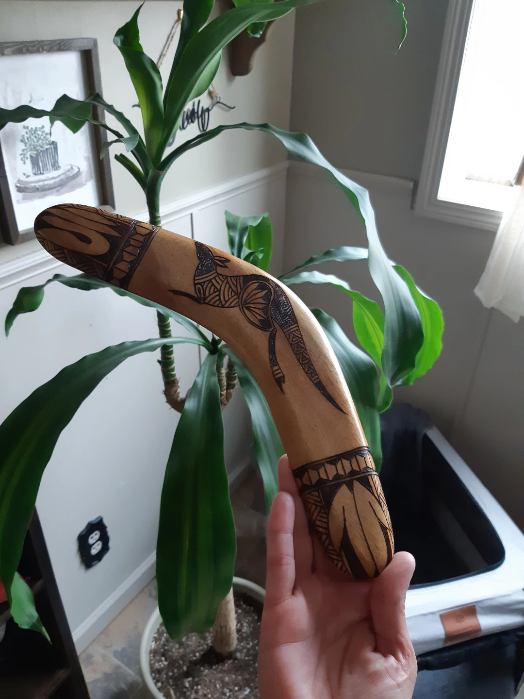 Australian decorative wooden souvenir boomerang - photo 5
