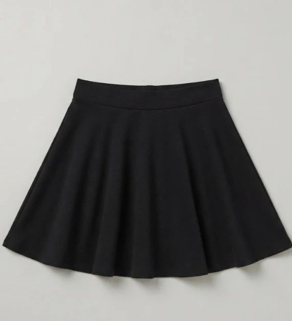 Black skater skirt