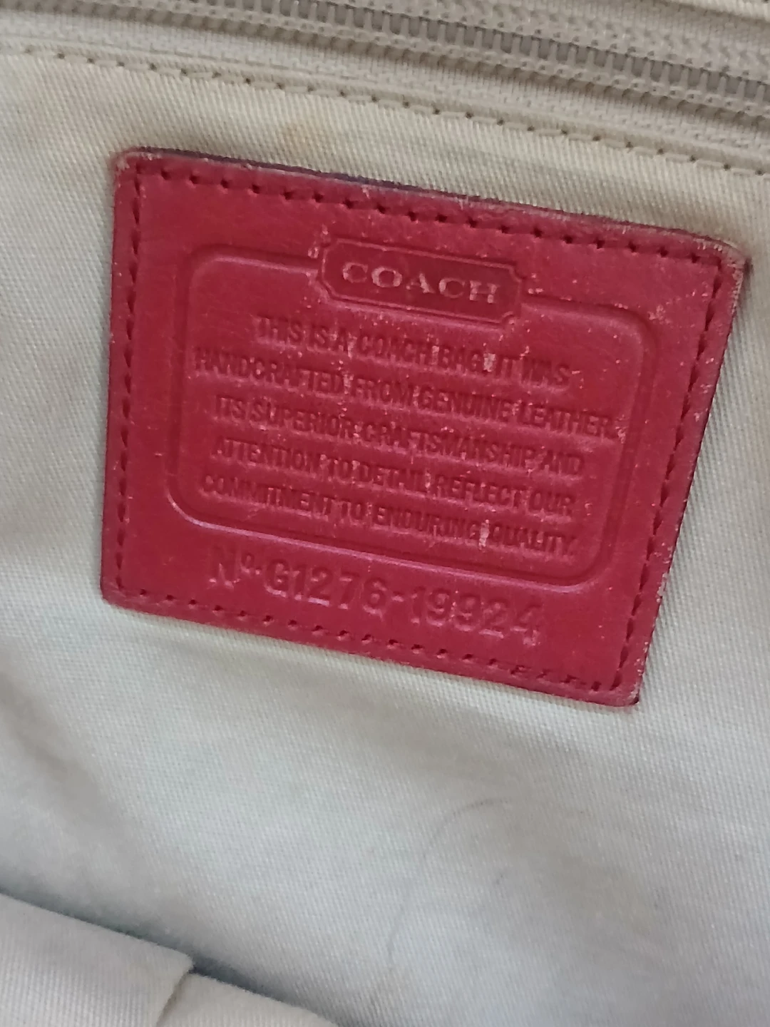 Coach Red Leather Handbag - photo 3