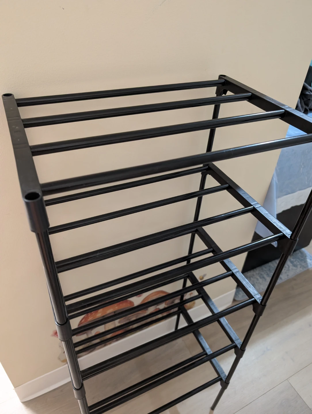 Black 5-Tier Shoe Rack (fits 10 pairs) - photo 2