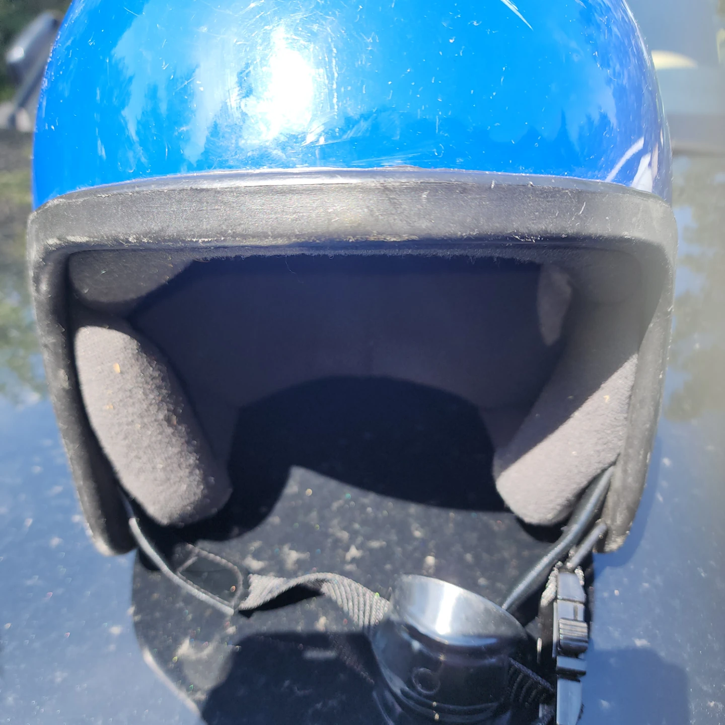 Blue Motorcycle Helmet - photo 2