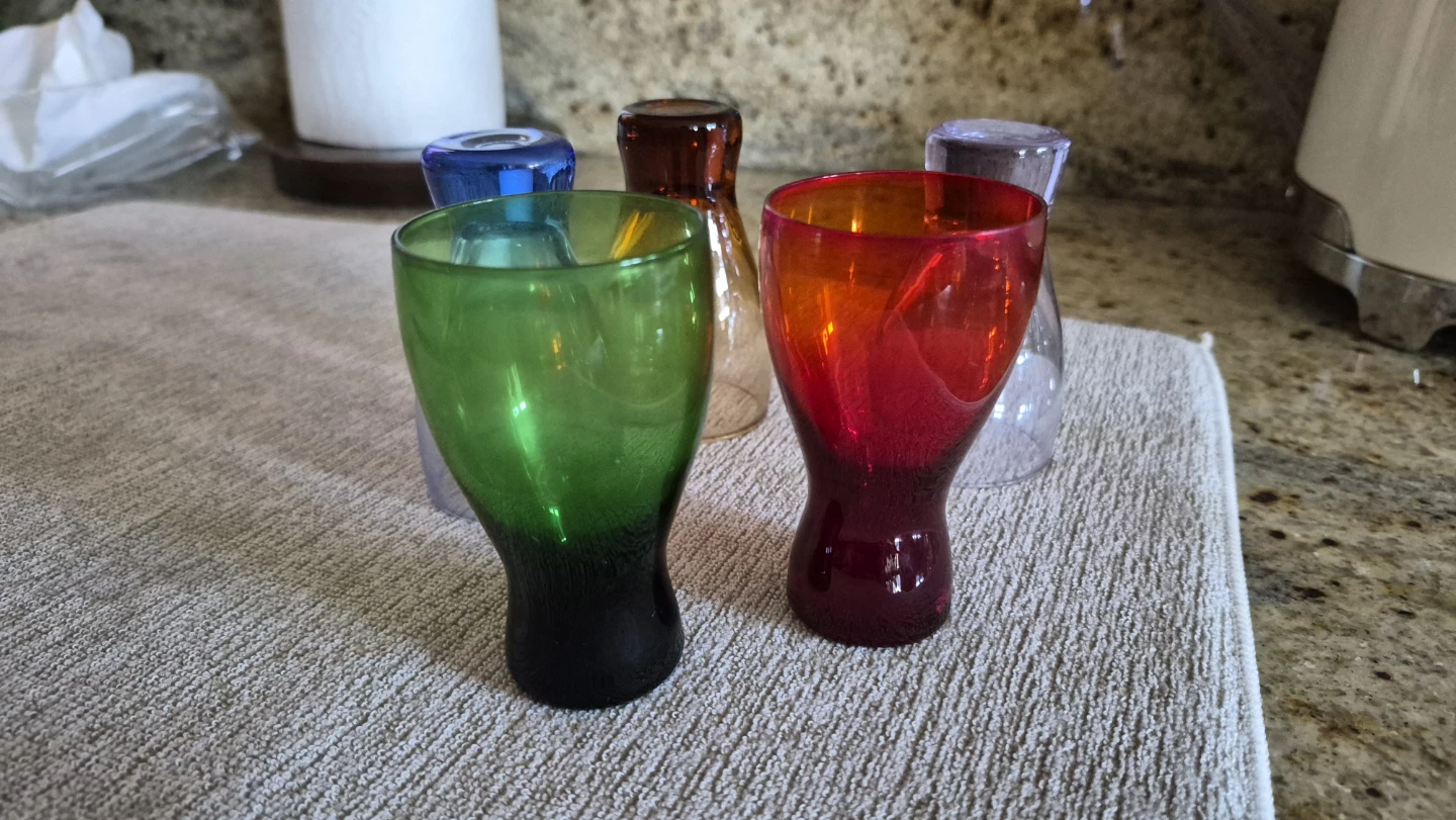 Set of 5 colourful shot glasses - photo 2