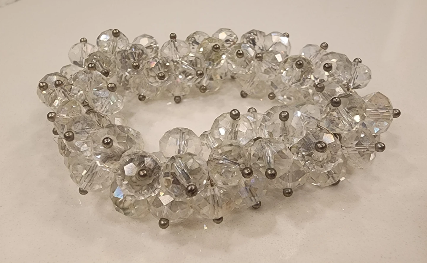 Vintage Crystal Bead Bracelet - photo 2